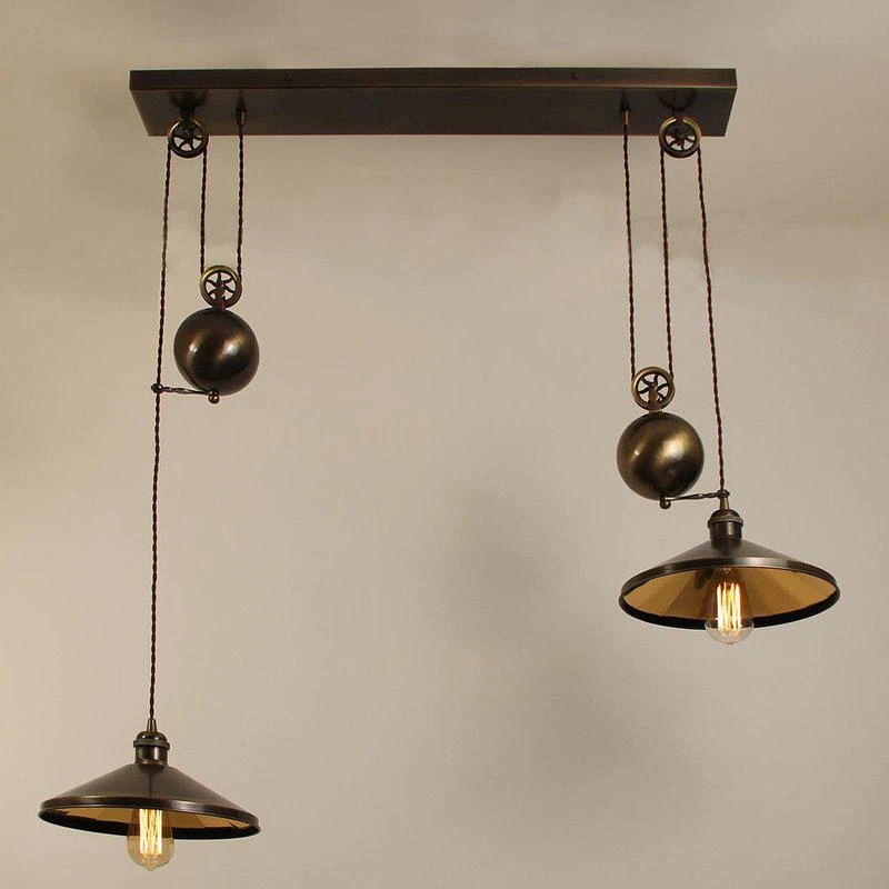 商品Trea Lighting|Odeon Double Pulley Pendant,价格¥2280,第1张图片