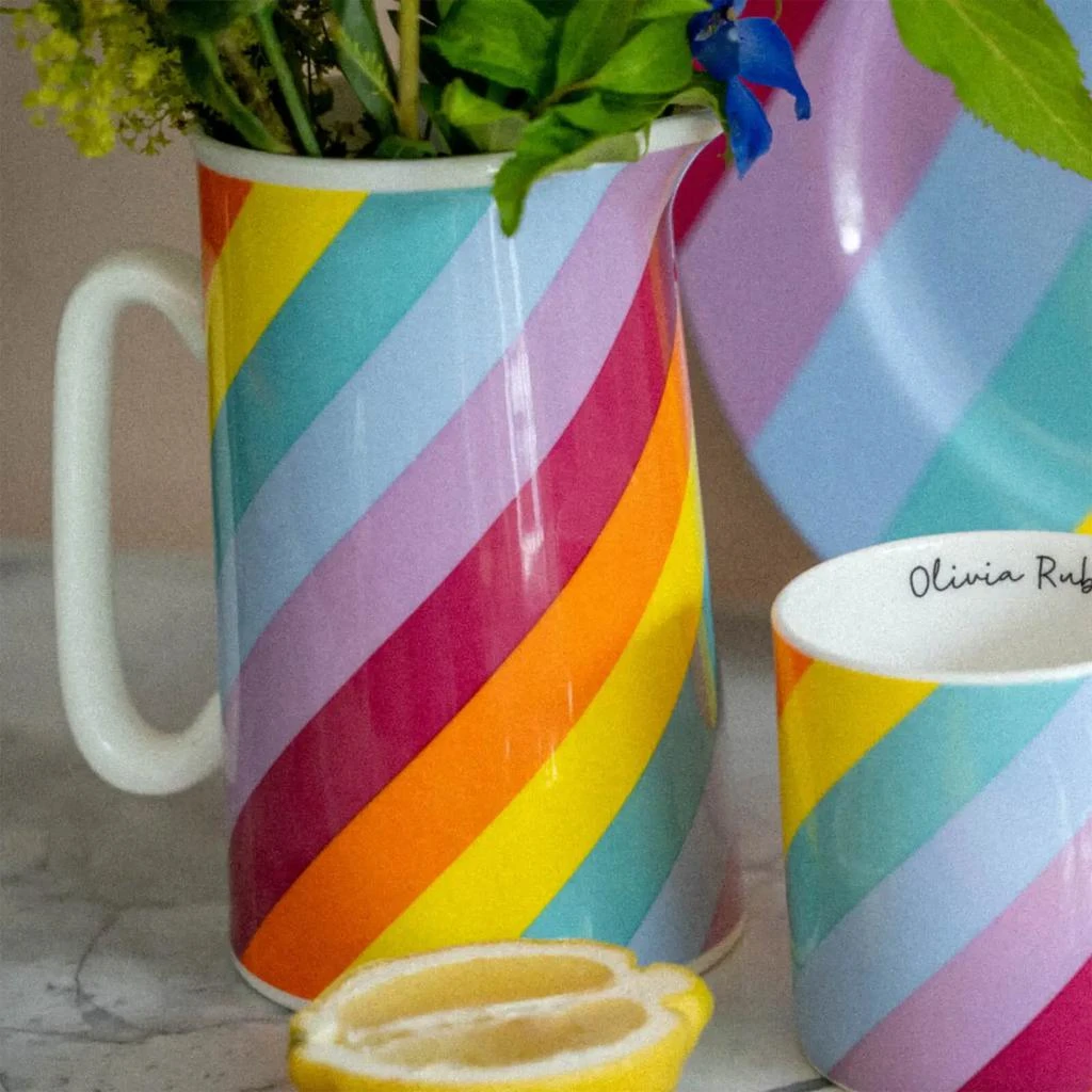 商品Olivia Rubin|Olivia Rubin Prism Stripe Jug,价格¥150,第3张图片详细描述