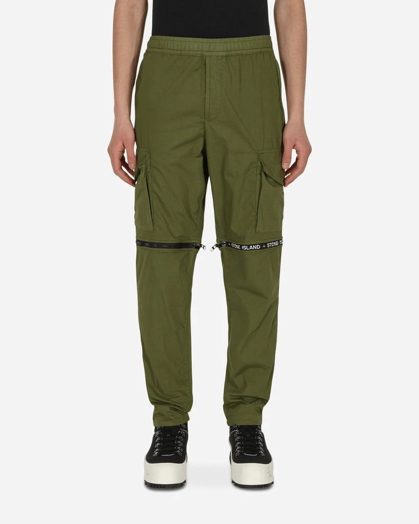 商品Stone Island|Cupro Nylon-TC Cargo Pants Green,价格¥1308,第1张图片