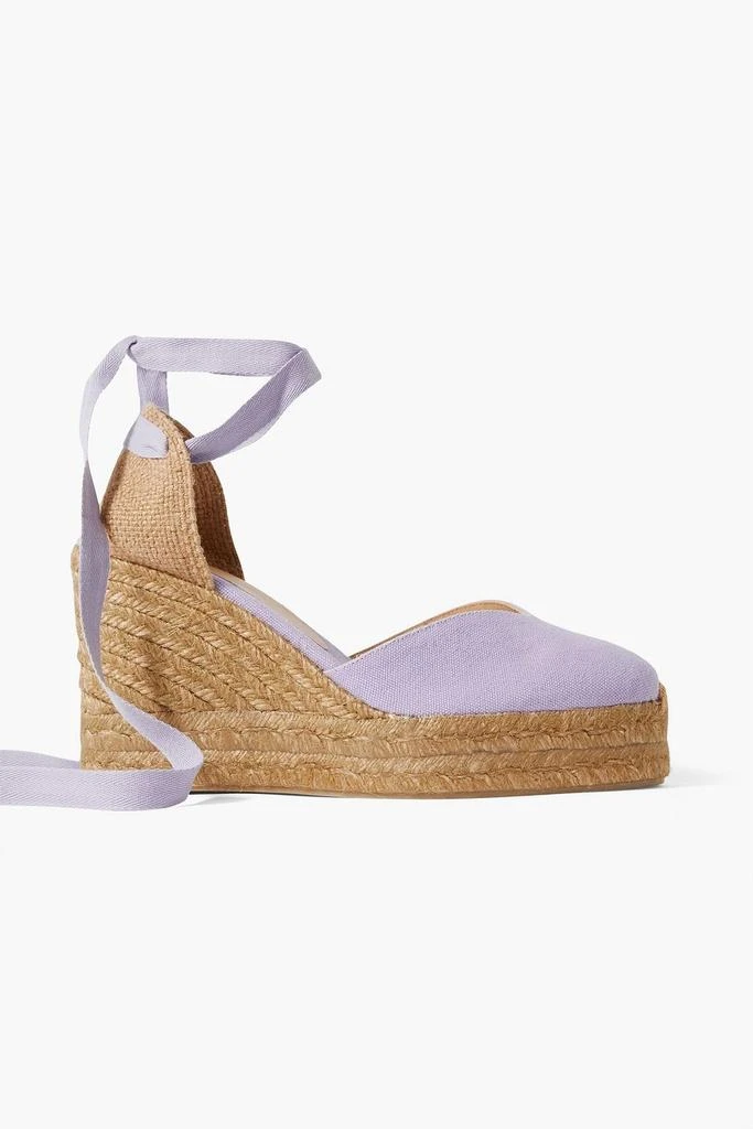 商品CASTAÑER|Chiara 80 canvas wedge espadrilles,价格¥660,第1张图片