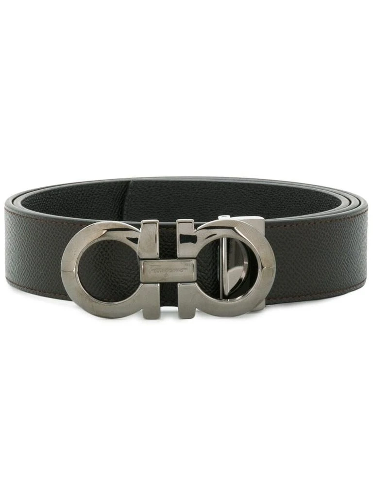 商品Salvatore Ferragamo|Salvatore ferragamo men's black leather belt,价格¥3656,第1张图片