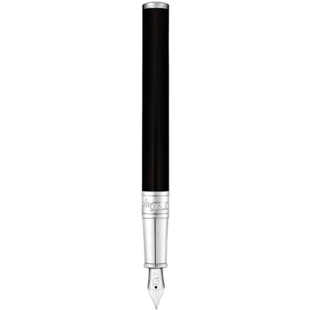 商品S.T. Dupont|S.T. Dupont Fountain Pen - D-Initial Black Lacquer Cylindrical, Medium | DP260203,价格¥1129,第2张图片详细描述