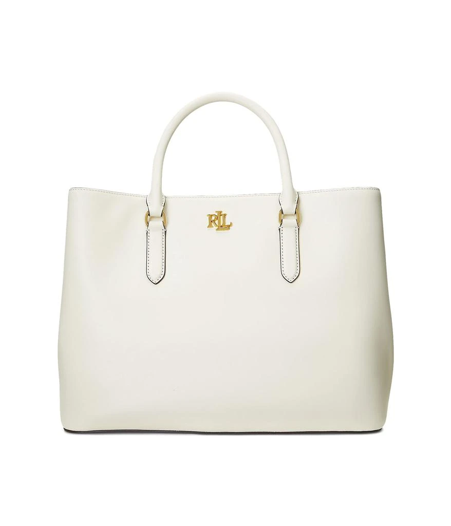 商品Ralph Lauren|Leather Large Marcy Satchel,价格¥1695,第1张图片