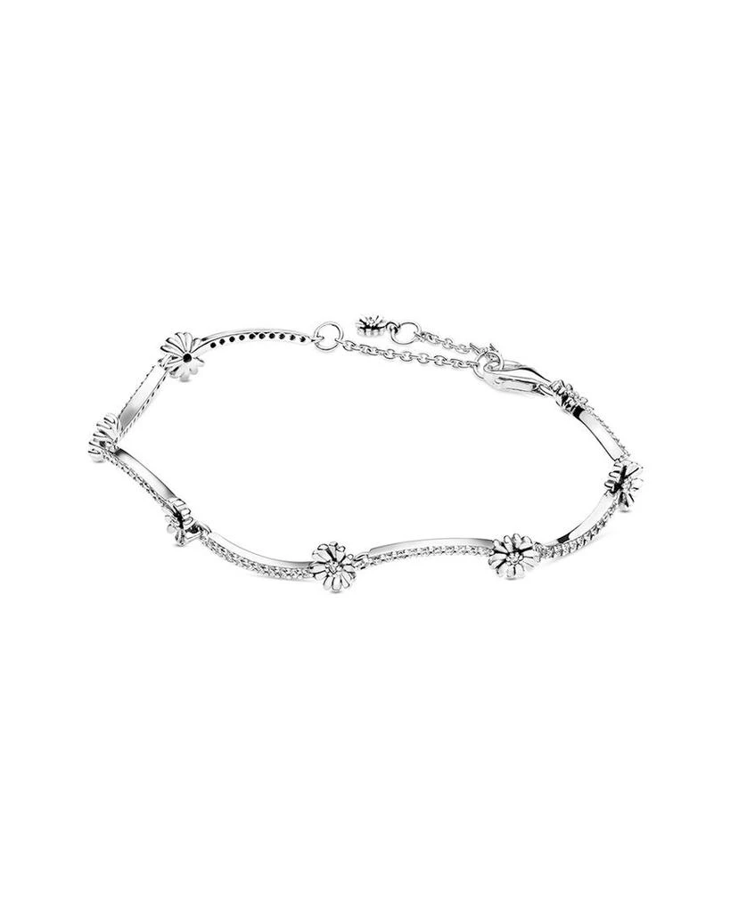 商品PANDORA|Pandora Moments Silver Daisy Bracelet,价格¥364,第1张图片