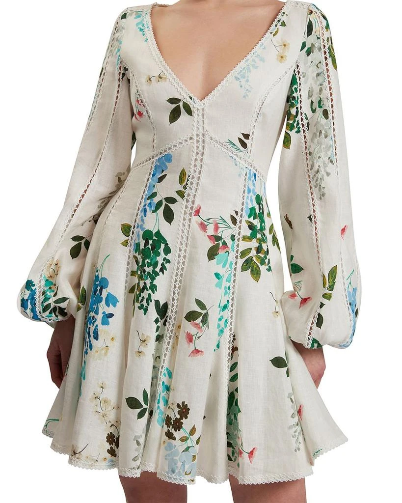 商品Ted Baker London|Belvida Linen Floral Lace Trim Dress,价格¥2763,第1张图片