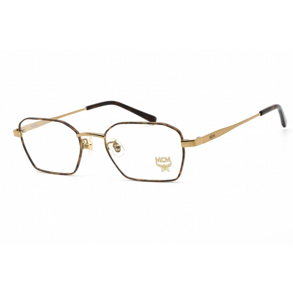 商品MCM|Mcm Unisex Eyeglasses - Clear Demo Lens Shiny Gold/Havana Geometric | MCM2130A 724,价格¥381,第1张图片