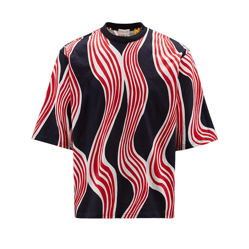 商品Moncler|【预售3-7天】Moncler/蒙克莱 22年秋冬新款 JW Anderson系列 男女同款白色/红色/黑色纯棉印花短袖T恤H209E8C00003829JS999,价格¥2779,第1张图片