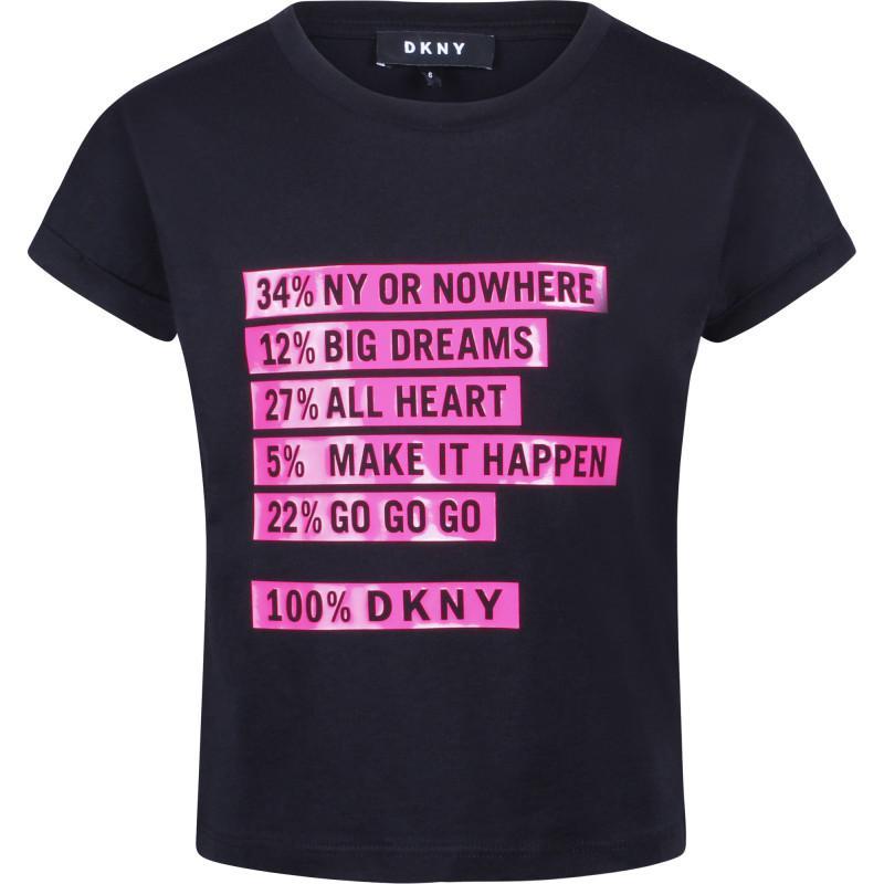 商品DKNY|Logo t shirts and leggings set in black fuchsia and white,价格¥1200-¥1335,第2张图片详细描述