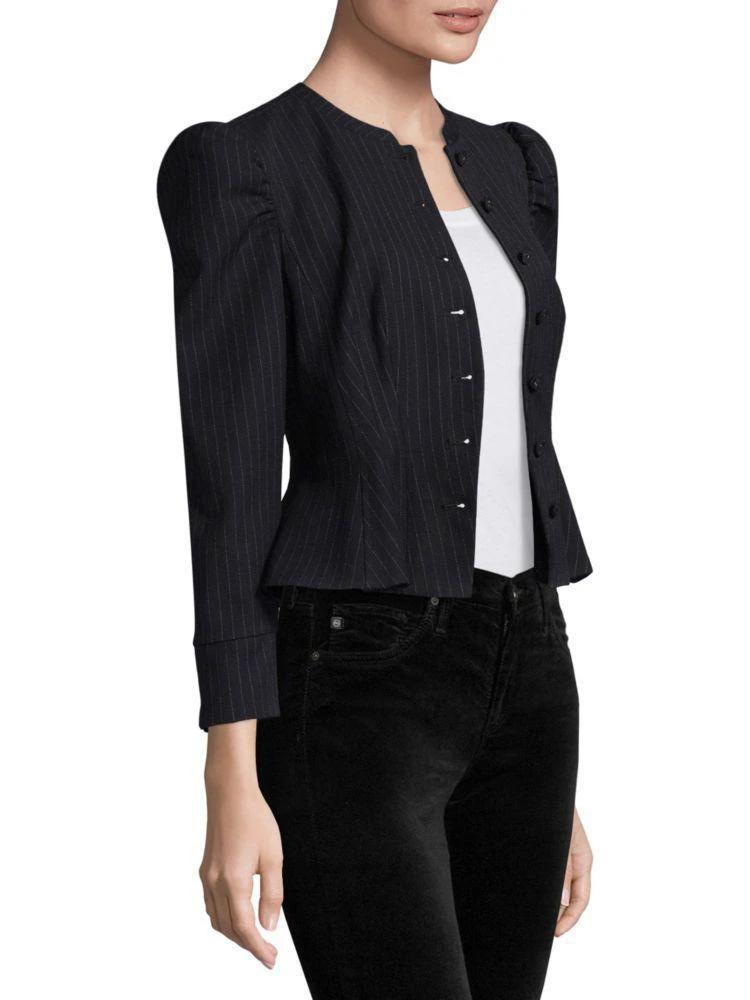 商品Rebecca Taylor|Pinstripe Victorian Blazer,价格¥1675,第1张图片