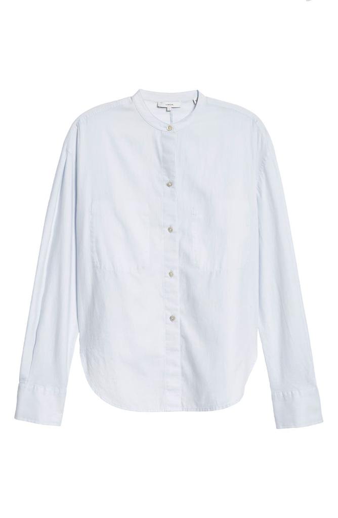 Cotton & Silk Long Sleeve Button-Up Shirt商品第5张图片规格展示