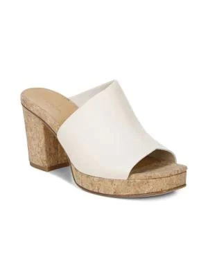 商品Vince|Wyatt-E Flax Leather Sandals,价格¥473,第2张图片详细描述