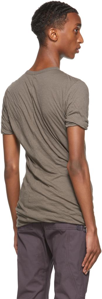 Grey Double Short Sleeve T-Shirt商品第3张图片规格展示