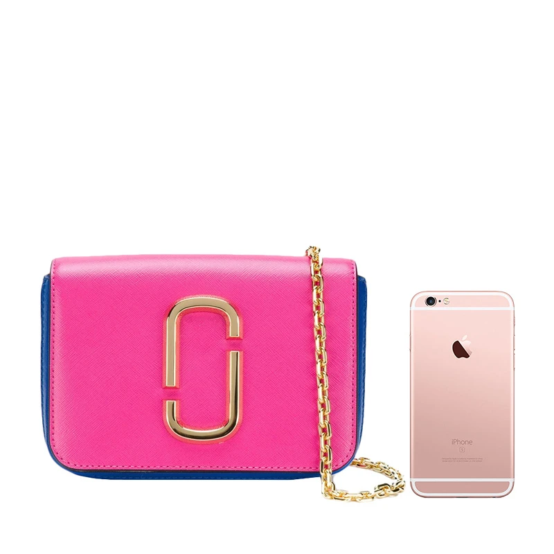 MARC JACOBS 马克·雅可布 女士紫色拼多色皮革单肩包斜挎包 M0014102-951 商品
