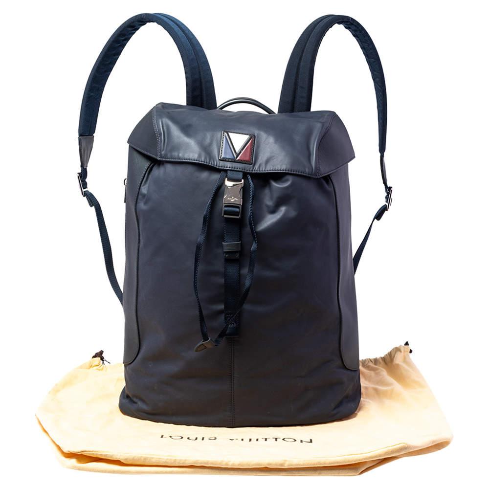 Louis Vuitton Navy Leather and Nylon V Line Pulse Backpack商品第10张图片规格展示