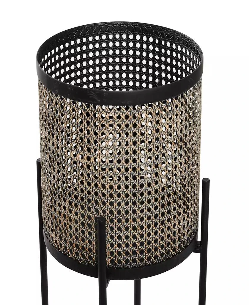 商品Rosemary Lane|Gold-Tone Metal Indoor Outdoor Planter with Removable Stand Set of 2,价格¥1263,第3张图片详细描述