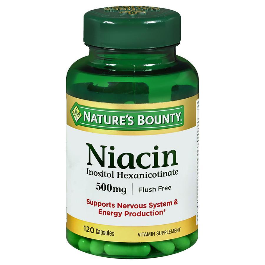 商品Nature's Bounty|Niacin 500 mg Vitamin Supplement Capsules,价格¥211,第1张图片