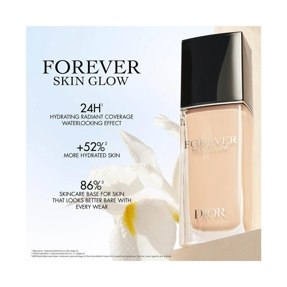 商品Dior|Forever Skin Glow Hydrating Foundation SPF 15,价格¥404,第5张图片详细描述
