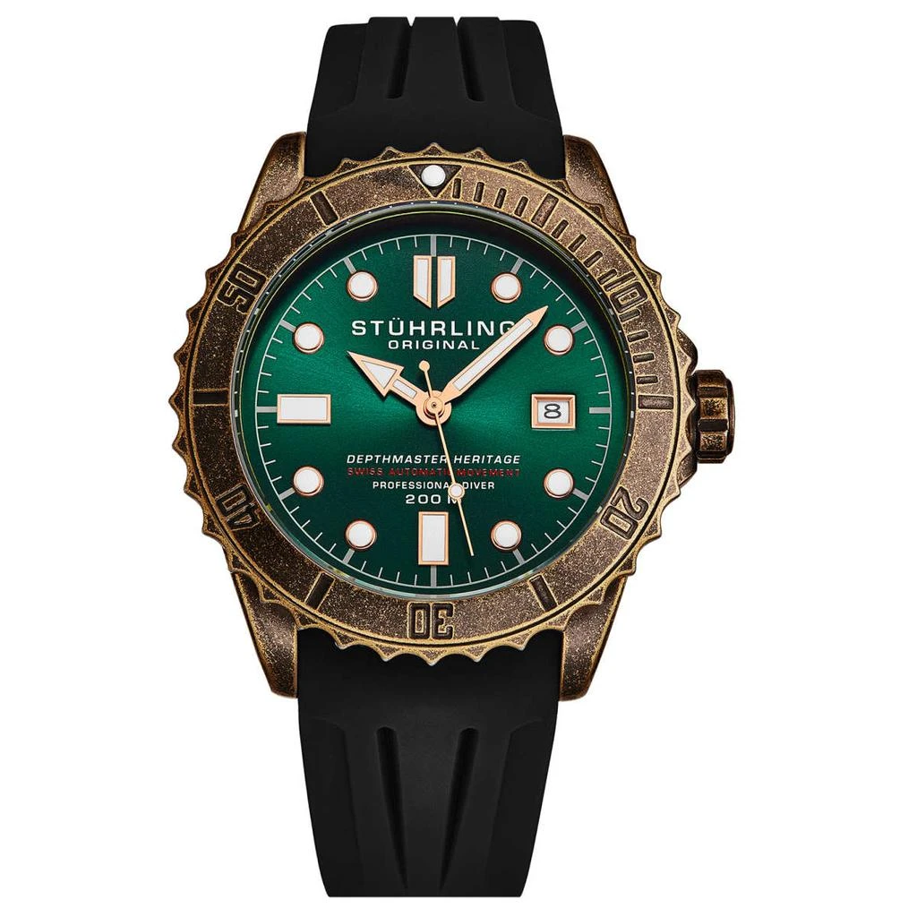 商品Stuhrling|Stuhrling Aquadiver Men's Automatic Watch,价格¥2216,第1张图片
