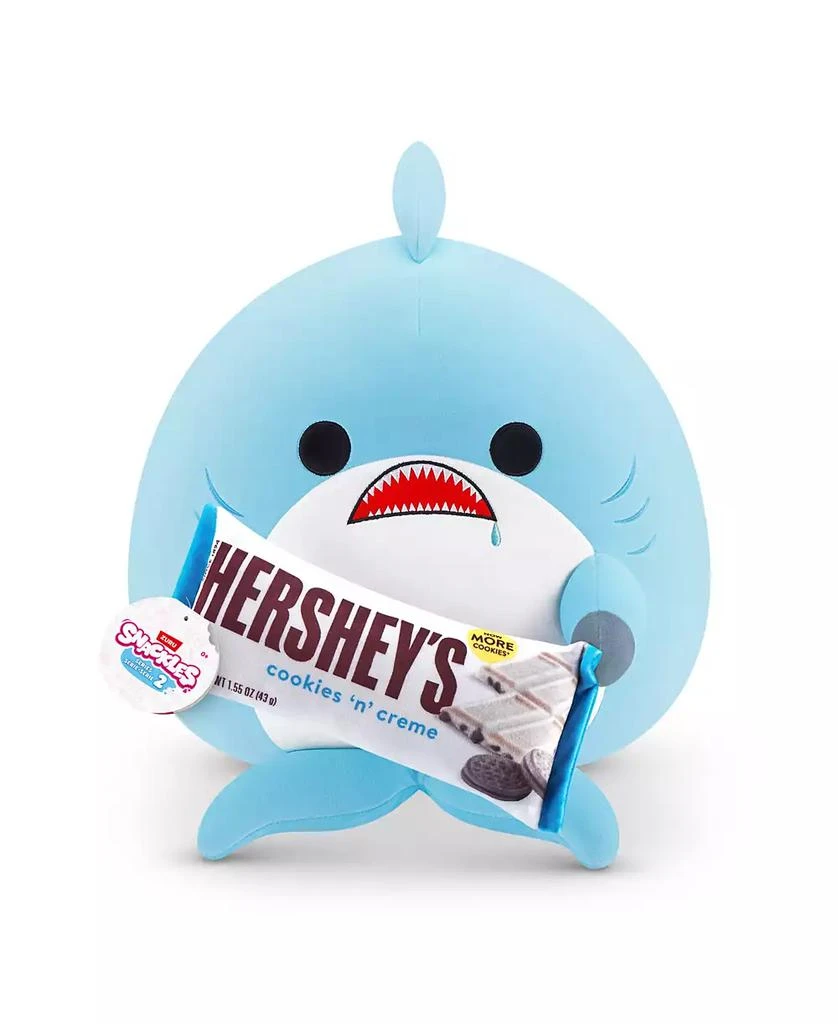 商品Snackles|Zuru Large Shark and Hershey Cookie n Cream Soft Plush Toy,价格¥183,第1张图片