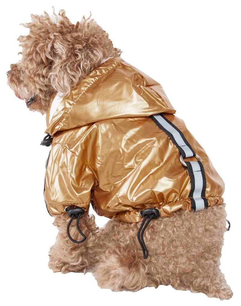 商品Pet Life|Pet Life  'Reflecta-Sport' Multi-Adjustable Reflective Weather-Proof Dog Raincoat w/ Removable Hood,价格¥213,第4张图片详细描述