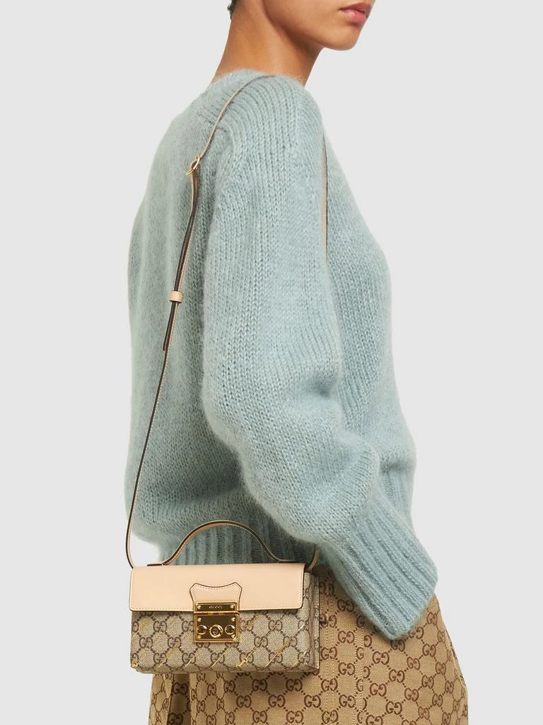 商品Gucci|Mini Padlock Canvas Shoulder Bag,价格¥10063,第1张图片