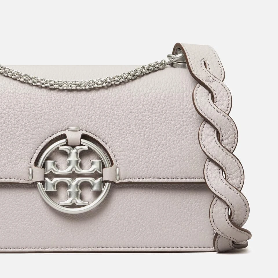 商品Tory Burch|Tory Burch Women's Miller Small Flap Shoulder Bag - Bay Gray,价格¥2252,第3张图片详细描述