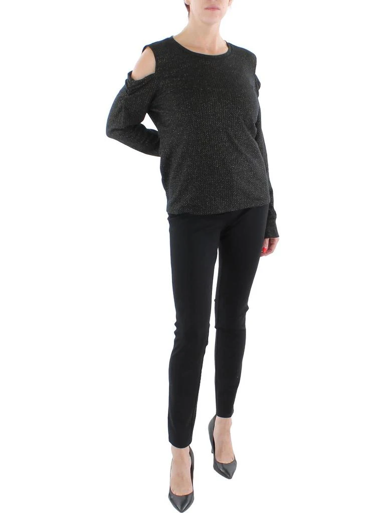 商品Tommy Hilfiger|Womens Metallic Cold Shoulder T-Shirt,价格¥259,第2张图片详细描述
