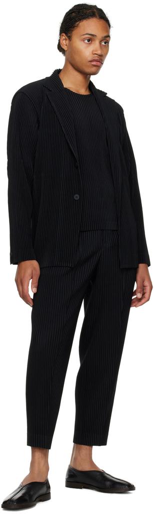 Shop Black Tailored Pleats 2 Blazer on Sale at BeyondStyle – Get