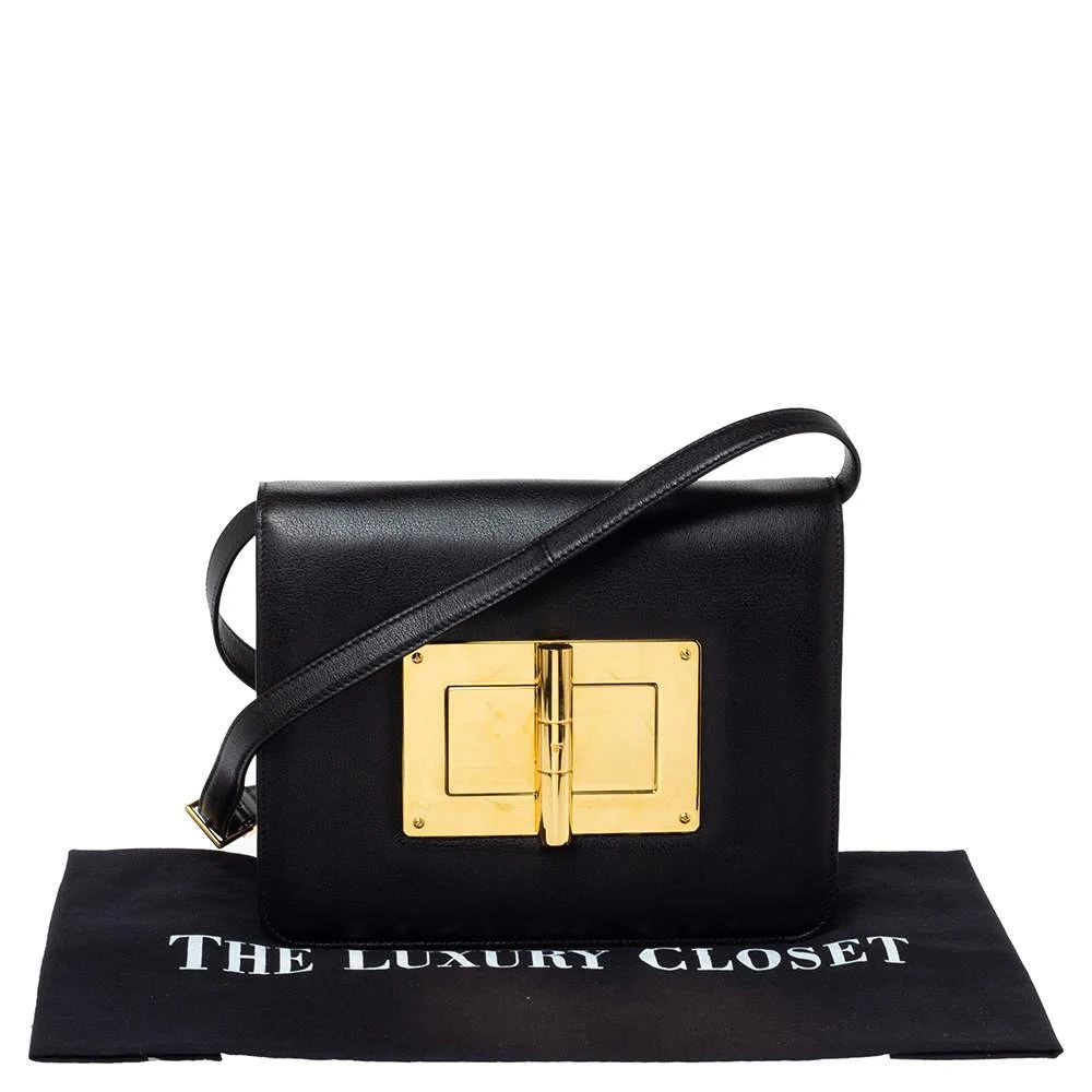 Tom Ford Black Leather Large Natalia Shoulder Bag 商品
