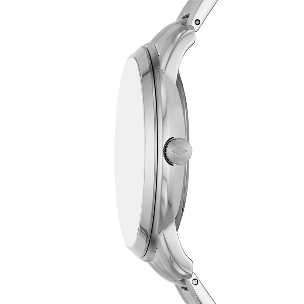 商品Fossil|Men's Neutra Silver Tone Stainless Steel Bracelet Watch 42mm,价格¥1381,第4张图片详细描述