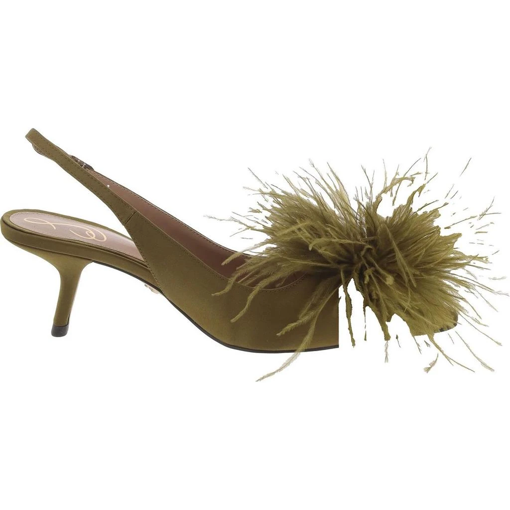 商品Sam Edelman|Bianka Feather Womens Round Toe Ankle Strap Slingback Heels,价格¥396,第2张图片详细描述