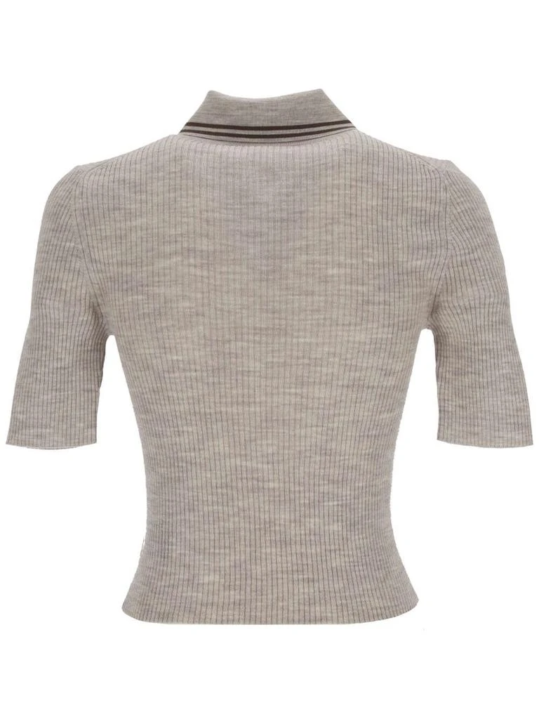 商品Theory|Theory Cropped Knitted Polo Shirt,价格¥1489,第2张图片详细描述