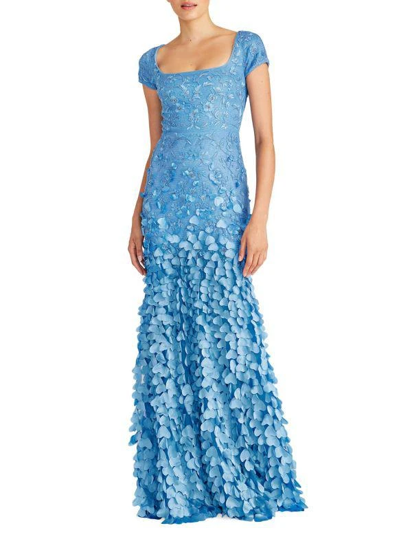 商品Theia|Dawn Beaded Floral Gown,价格¥2485,第3张图片详细描述