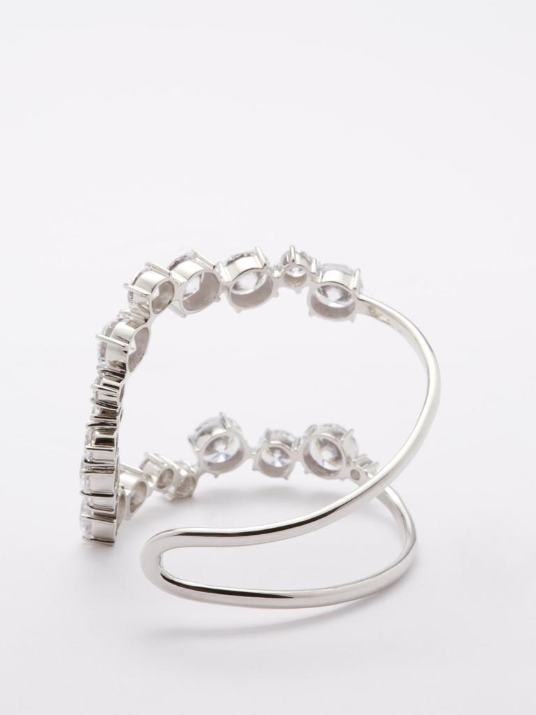 商品Completedworks|Crystal & recycled sterling-silver cuff,价格¥3752,第7张图片详细描述