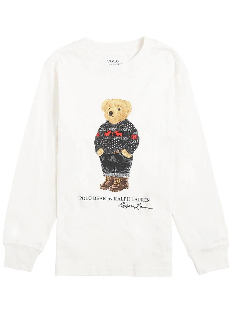 商品Ralph Lauren|Long-sleeved Cotton T-shirt With Logo Print,价格¥649,第1张图片