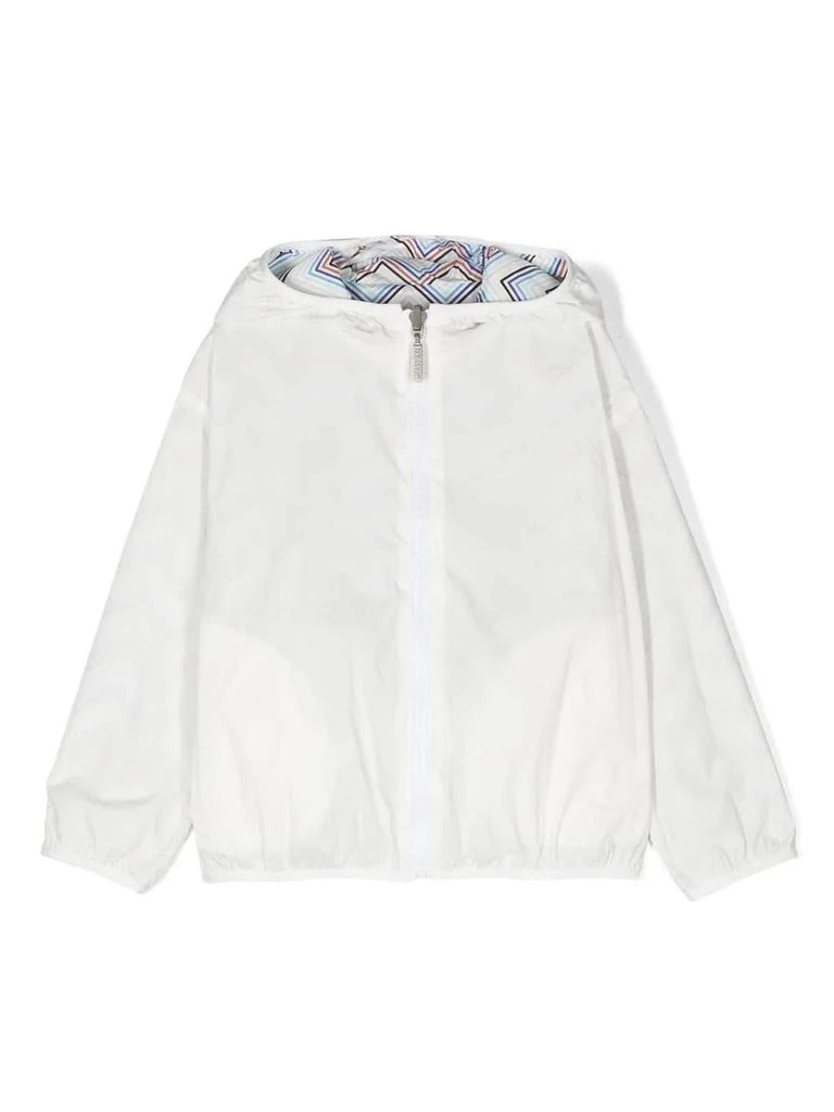 商品Missoni|White Windbreaker Jacket With Multicoloured Pattern,价格¥3162,第3张图片详细描述