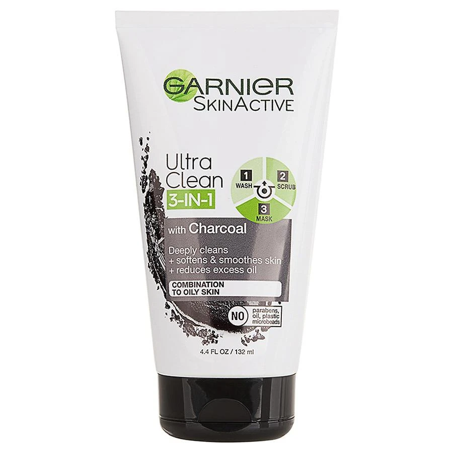 商品Garnier SkinActive|Charcoal 3 in 1 Face Wash, Scrub and Mask,价格¥69,第1张图片