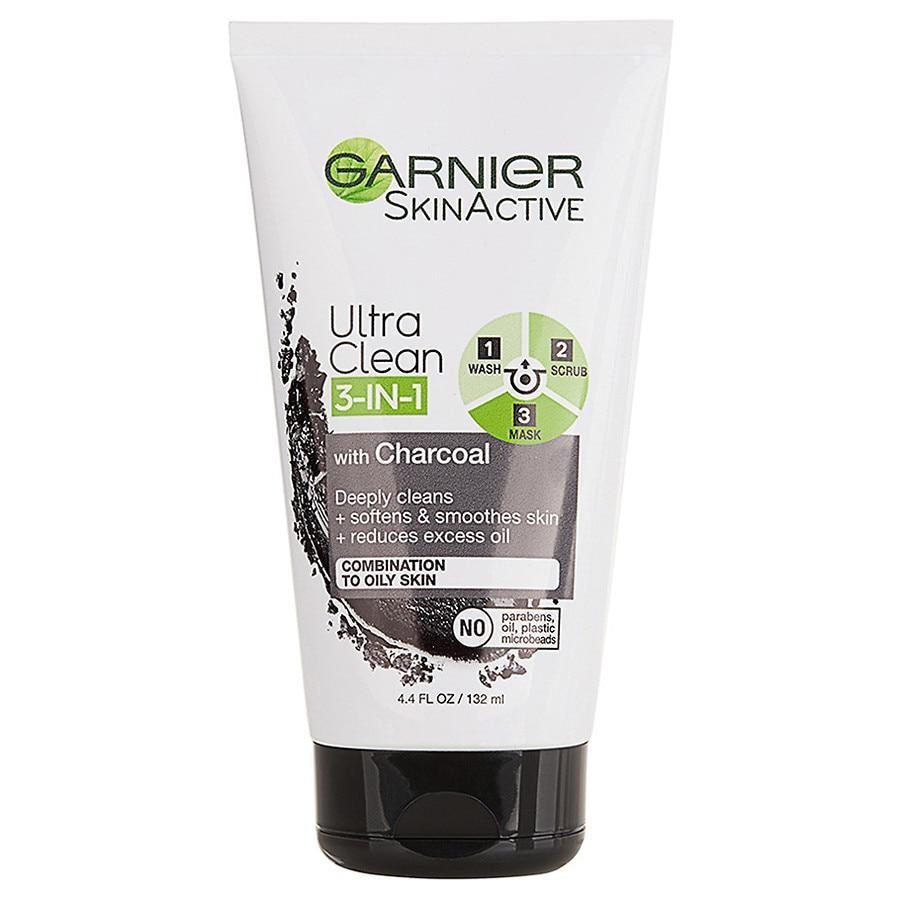 商品Garnier SkinActive|Charcoal 3 in 1 Face Wash, Scrub and Mask,价格¥60,第1张图片