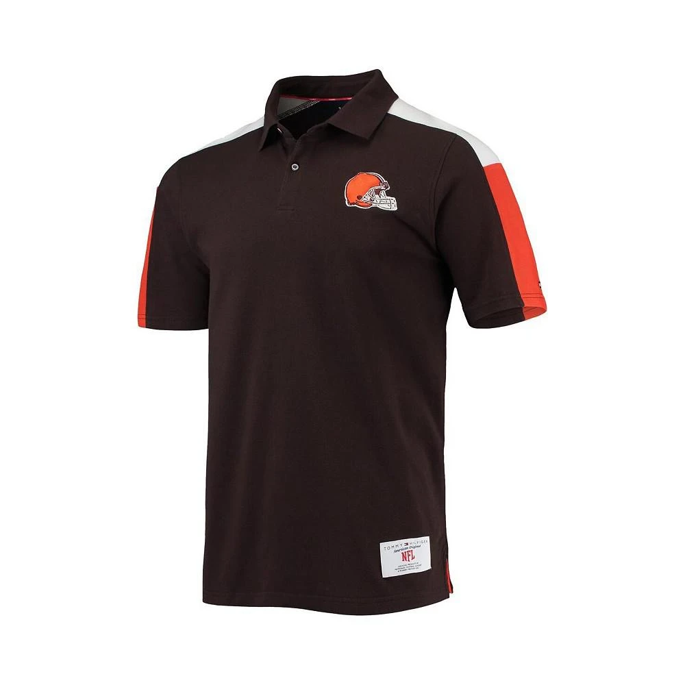 商品Tommy Hilfiger|Men's Brown, Orange Cleveland Browns Logan Polo Shirt,价格¥525,第2张图片详细描述