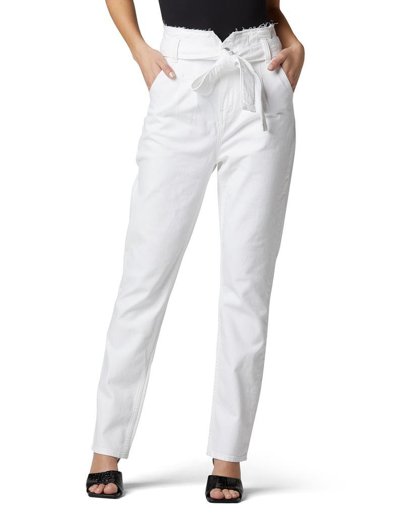 商品Hudson|Remi High-Rise Paperbag Straight-Leg jeans,价格¥648,第6张图片详细描述