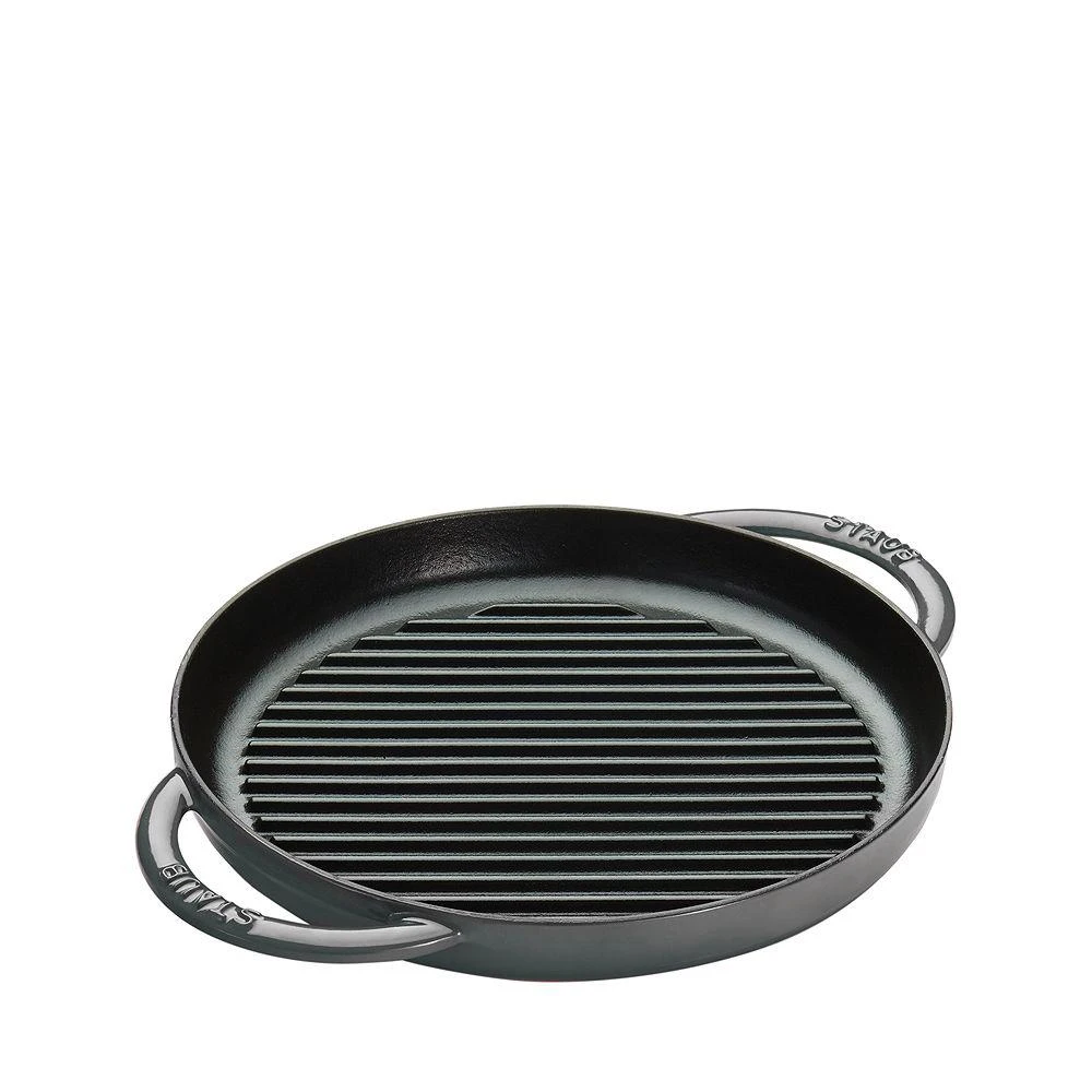 商品Staub|10" Round Double Handle Pure Grill,价格¥897,第1张图片详细描述