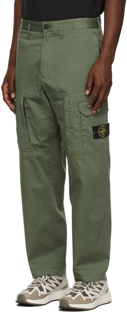 Khaki Cotton Cargo Pants商品第4张图片规格展示