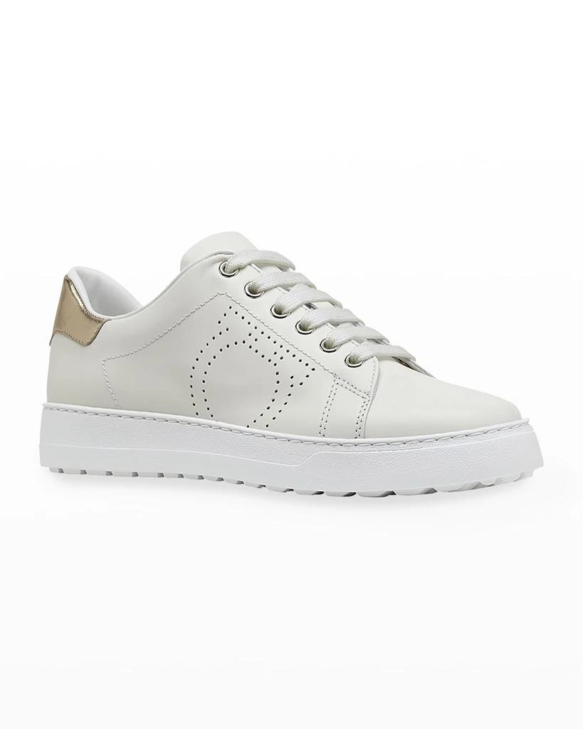 商品Salvatore Ferragamo|Pierre Gancino Low-Top Sneakers,价格¥2608,第2张图片详细描述