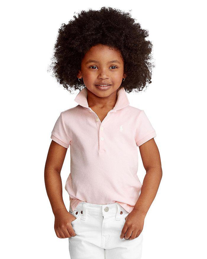 商品Ralph Lauren|Girls' Mesh Knit Polo - Little Kid, Big Kid,价格¥336,第1张图片