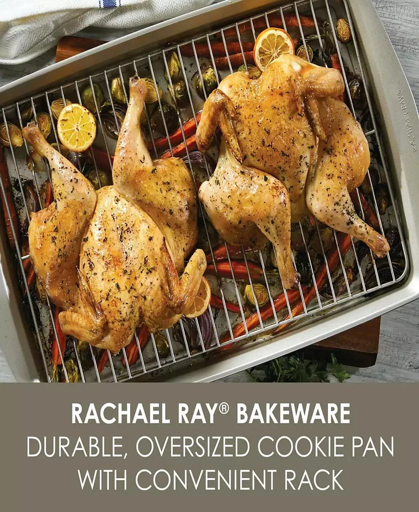 Nonstick Jumbo 13" x 19" Cookie Pan with Roasting Rack 商品