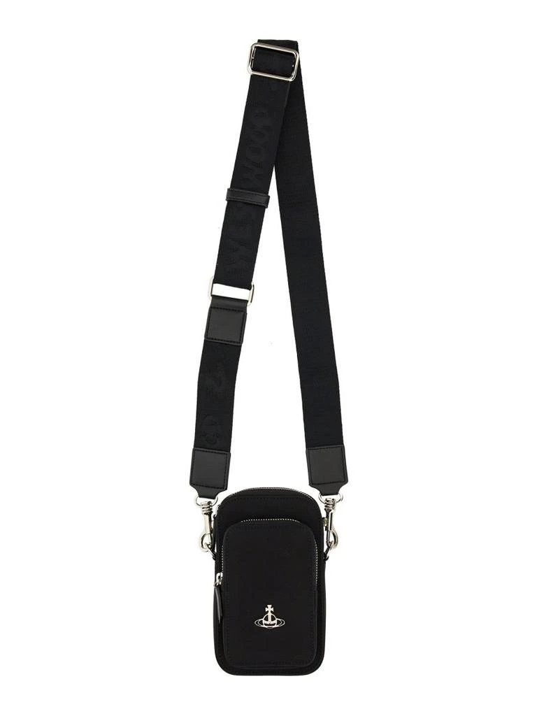 商品Vivienne Westwood|Vivienne Westwood Logo Plaque Zipped Shoulder Bag,价格¥2150,第1张图片