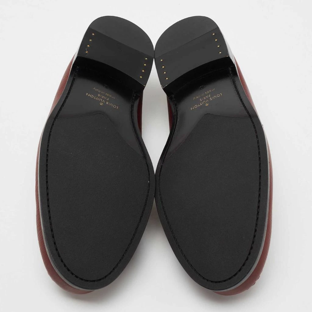 Louis Vuitton Burgundy Epi Leather Major Slip On Loafers Size 44 商品