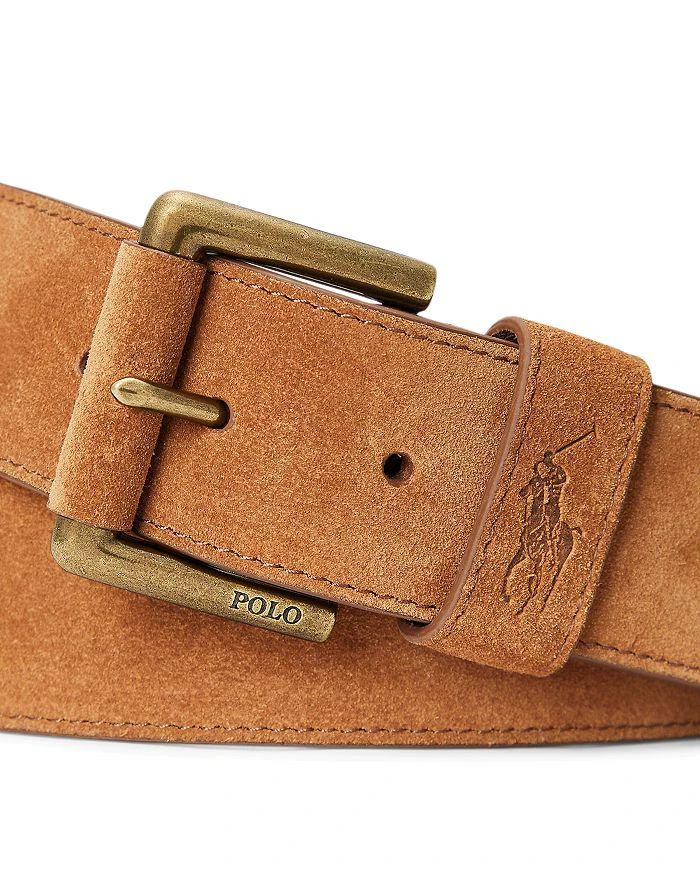 商品Ralph Lauren|Men's Suede Roller Buckle Belt,价格¥666,第2张图片详细描述