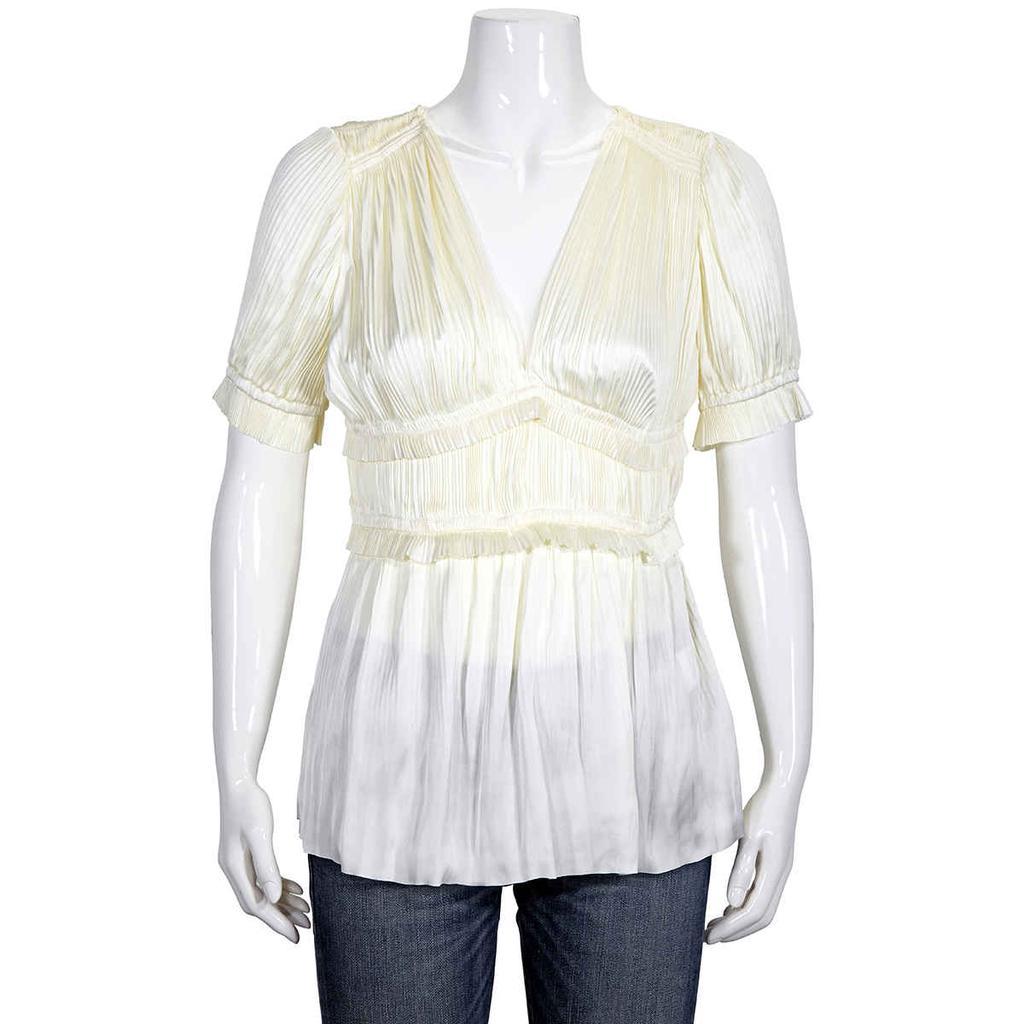 商品Ralph Lauren|Ladies Joclyn Pleat Satin Top,价格¥486,第1张图片