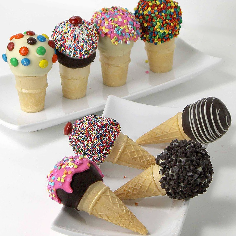 商品Chocolate Covered Company|Ice Cream Cone Cake Pops, 8 Piece,价格¥309,第1张图片详细描述